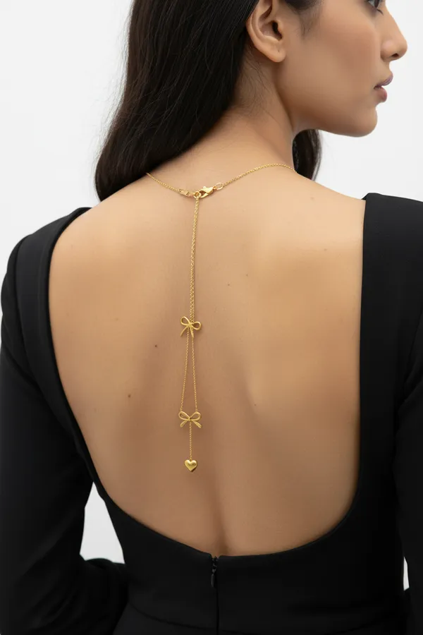 Gold_Dual_Bow_Heart_Drop_Necklace