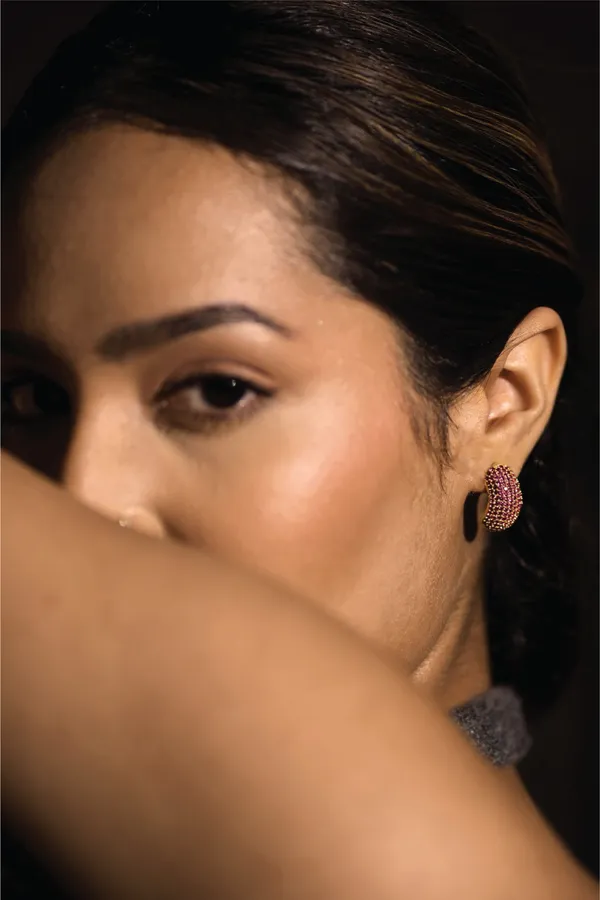 Sparkling_Huggie_Earrings_Ruby