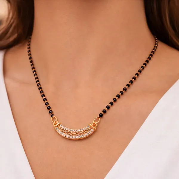 Elegant_Gold_Plated_Crescent_Mangalsutra_With_Black_Beads