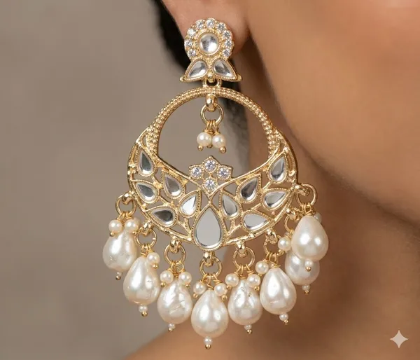Gold_Plated_Kundan_Pearl_Drop_Chandbali_Earrings
