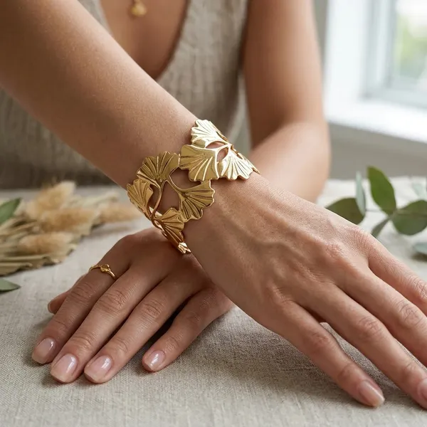 Gold_Toned_Ginkgo_Leaf_Cuff_Bracelet