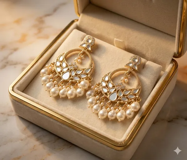 Gold_Plated_Kundan_Pearl_Drop_Chandbali_Earrings