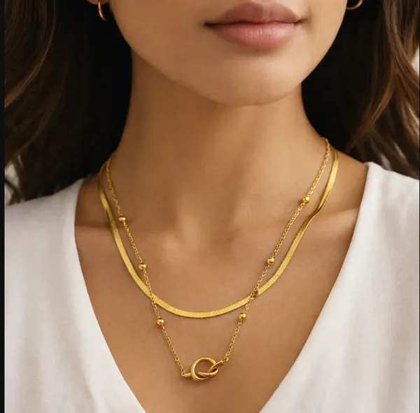 Elegant_Layered_Gold_Tone_Pendant_Necklace_Set