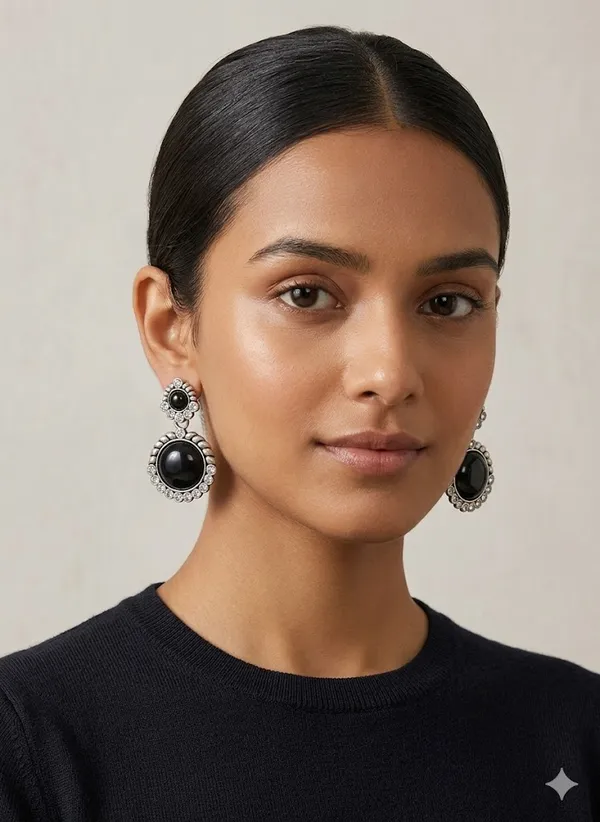 Elegant_Black_Onyx_Statement_Earrings_With_Crystal_Detailing