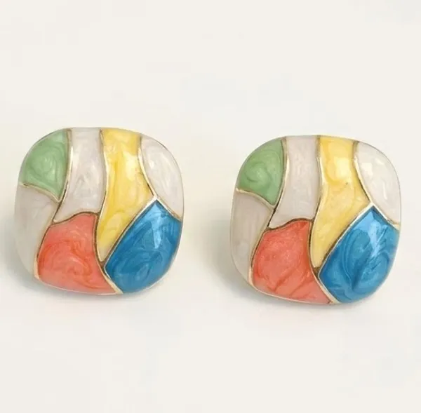 Multicolor_Mosaic_Square_Stud_Earrings