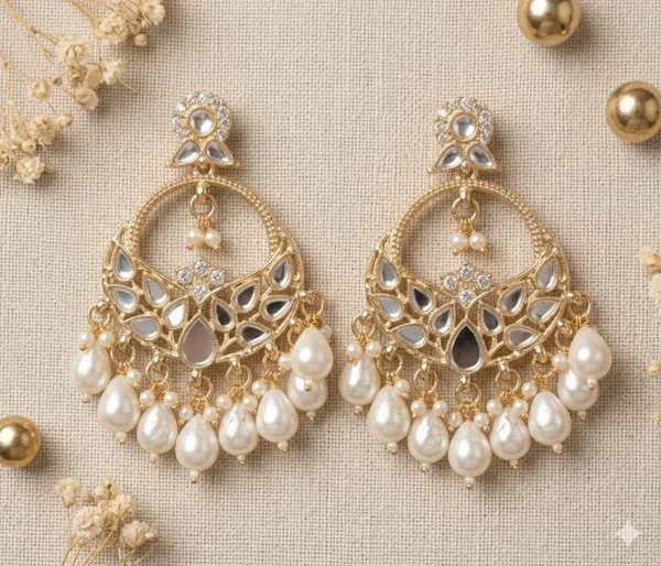 Gold_Plated_Kundan_Pearl_Drop_Chandbali_Earrings