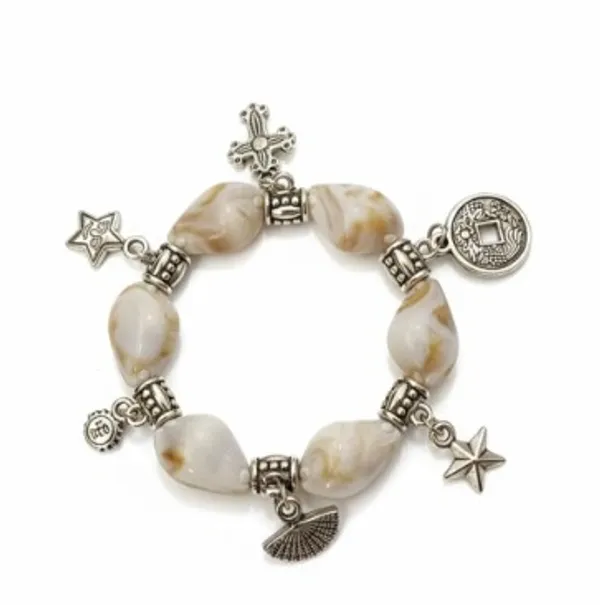 Pearl_Charm_Bracelet_With_Silver_Cross_And_Star_Pendants