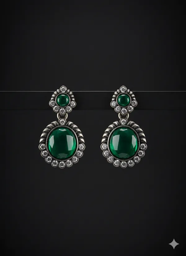 Green_Stone_Statement_Earrings_With_Crystal_Accents
