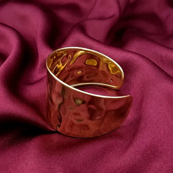 Hammered_Gold_Toned_Adjustable_Cuff_Bracelet