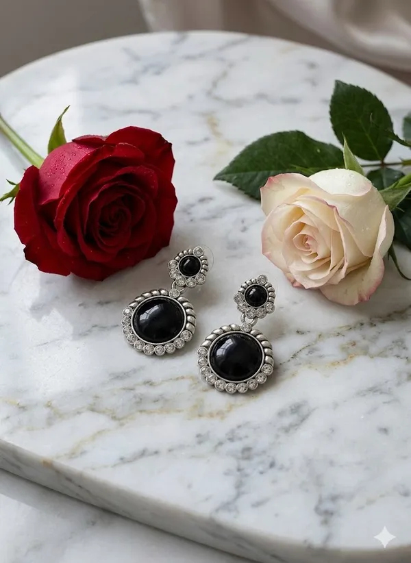 Elegant_Black_Onyx_Statement_Earrings_With_Crystal_Detailing