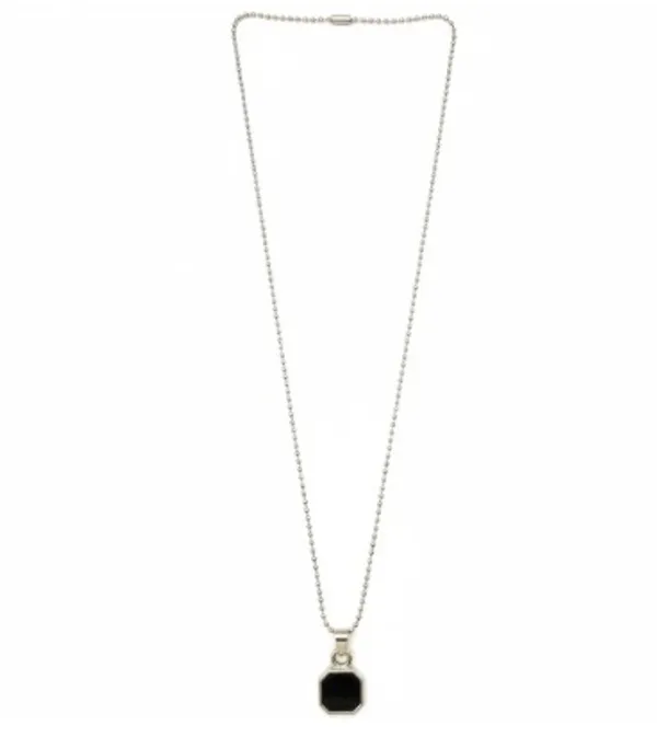 Elegant_Black_Onyx_Pendant_Necklace_With_Silver_Tone_Chain