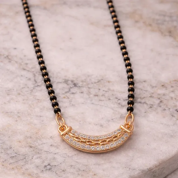 Elegant_Gold_Plated_Crescent_Mangalsutra_With_Black_Beads