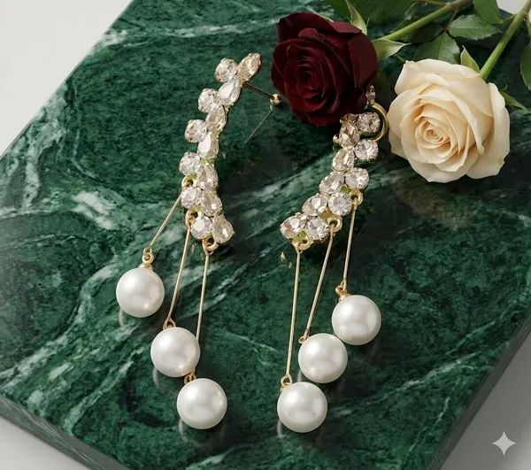 Crystal_Moon_Ear_Cuff_Earrings_With_Pearl_Drops