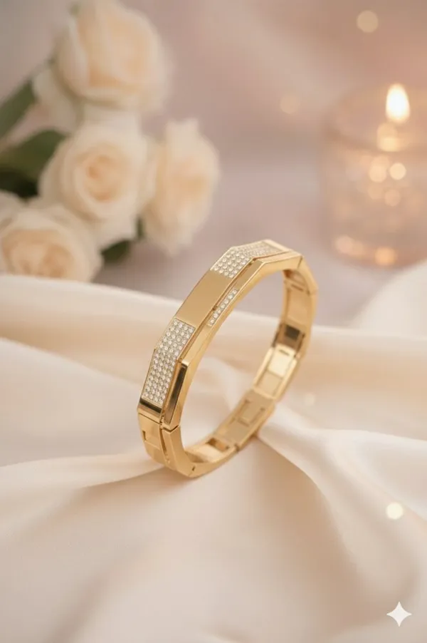 Premium_18K_Gold_Plated_Geometric_Kada_Bangle_for_Women_–_Luxury_Micro-Pavé_Crystal_Embedded_Octagonal_Statement_Bracelet