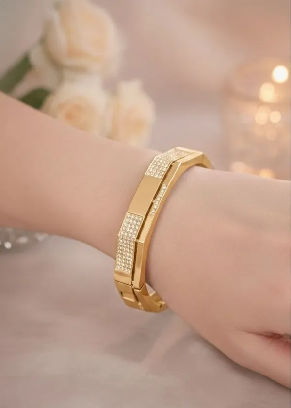 Premium_18K_Gold_Plated_Geometric_Kada_Bangle_for_Women_–_Luxury_Micro-Pavé_Crystal_Embedded_Octagonal_Statement_Bracelet