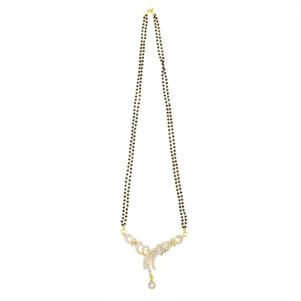 Elegant_Black_Beaded_Mangalsutra_With_Crystal_Pendant