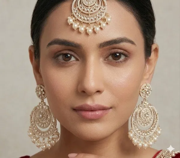 Traditional_Gold_Toned_Kundan_Maang_Tikka_And_Chandbali_Earrings_Jewelry_Set
