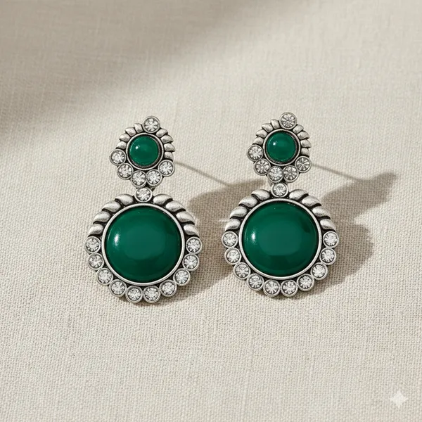 Green_Stone_Statement_Earrings_With_Crystal_Accents