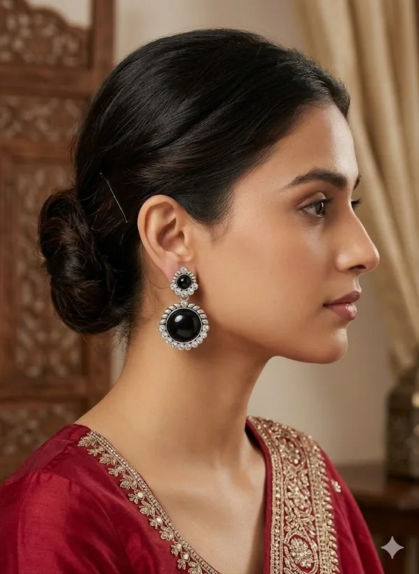 Elegant_Black_Onyx_Statement_Earrings_With_Crystal_Detailing