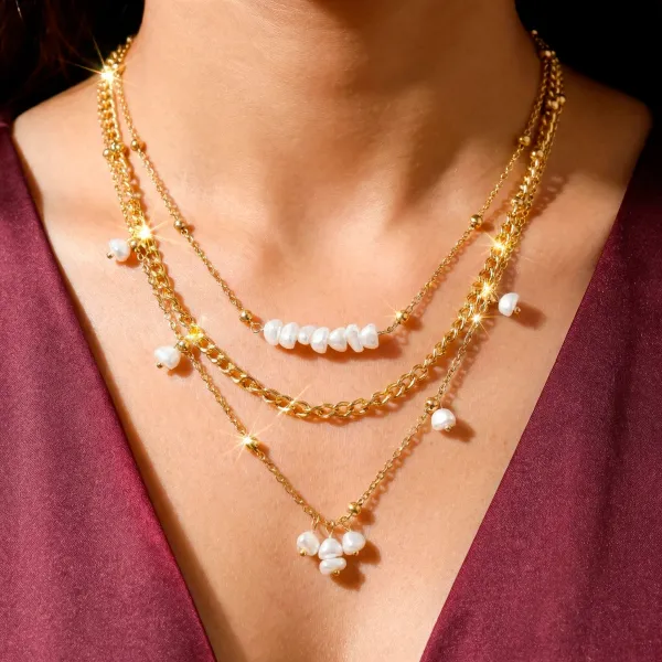 Yatiskar_Elegant_3-Layer_Gold-Toned_Pearl_Necklace_for_her