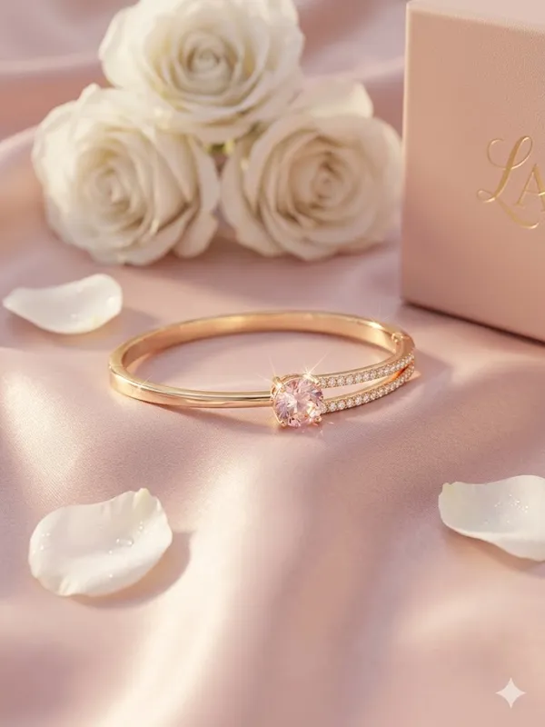 Yatiskar_Gold-Plated_Crystal_Pink_AD_Studded_Bracelet_for_Women_|_Premium_Zircon_Stone_Open_Cuff_Bangle_|_Elegant_Party_Wear_&_Daily_Wear_Jewelry_for_Girls_&_Women