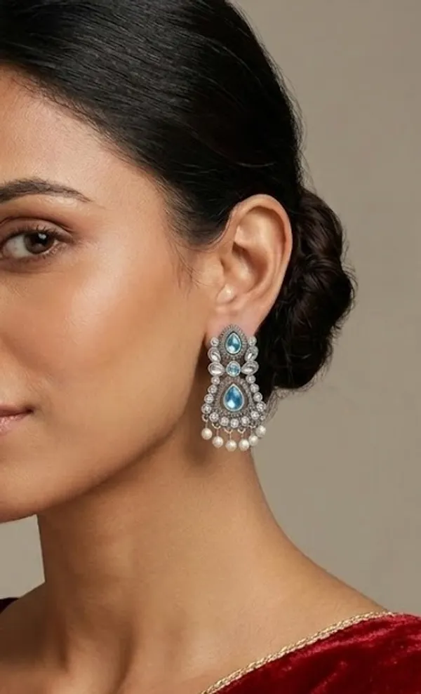 Yatiskar_Oxidised_Silver_Sky_Blue_Stone_Drop_Earrings_with_White_Pearl_Hangings_for_Women