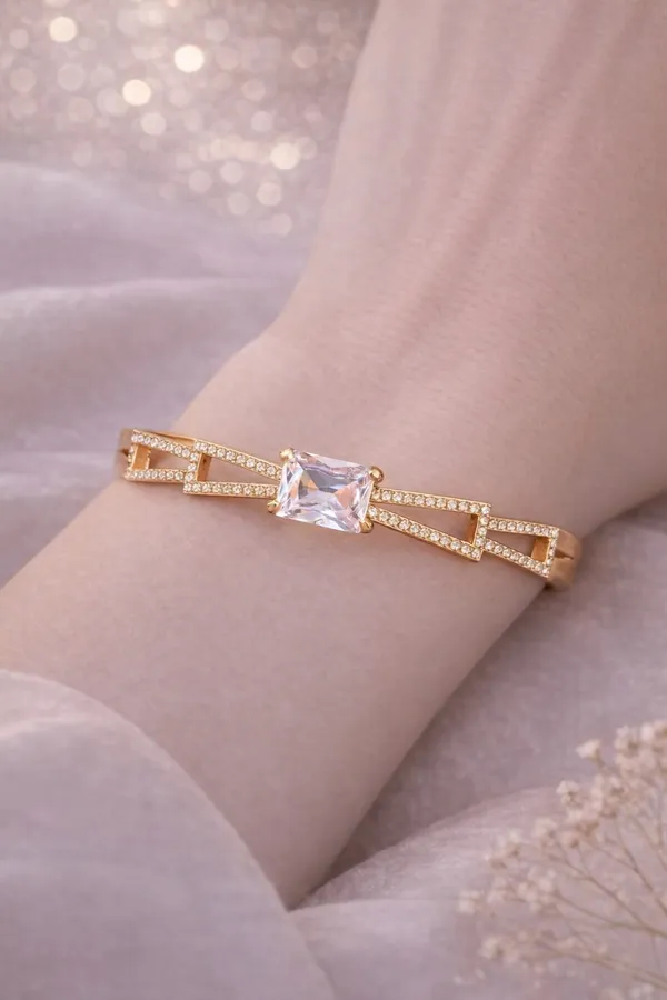 Yatiskar_Premium_Gold_Plated_Geometric_Kada_Bangle_for_Women_–_Luxury_Micro-Pavé_Crystal_Embedded_Octagonal_Statement_Bracelet,_Anti-Tarnish_Daily_&_Party_Wear_Jewelry