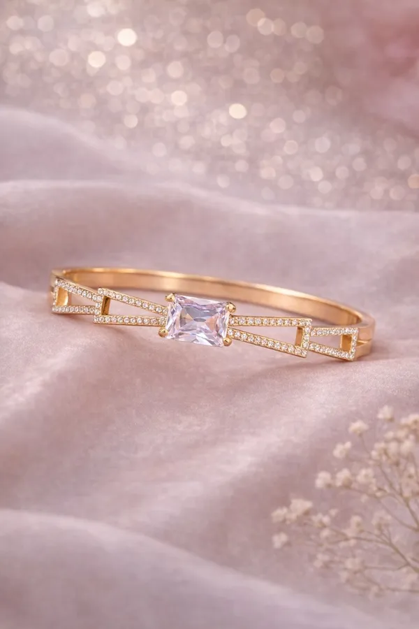 Yatiskar_Premium_Gold_Plated_Geometric_Kada_Bangle_for_Women_–_Luxury_Micro-Pavé_Crystal_Embedded_Octagonal_Statement_Bracelet,_Anti-Tarnish_Daily_&_Party_Wear_Jewelry