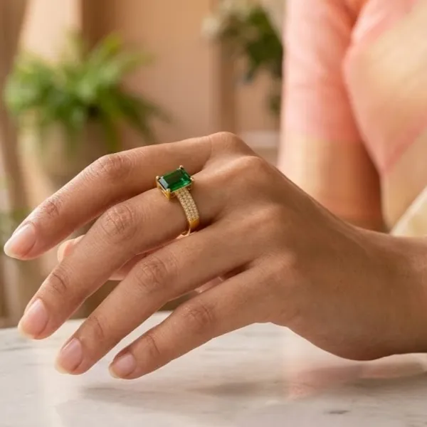 Yatiskar™_Adjustable_Emerald_Green_Stone_Gold-Plated_Adjustable_Ring_for_Women