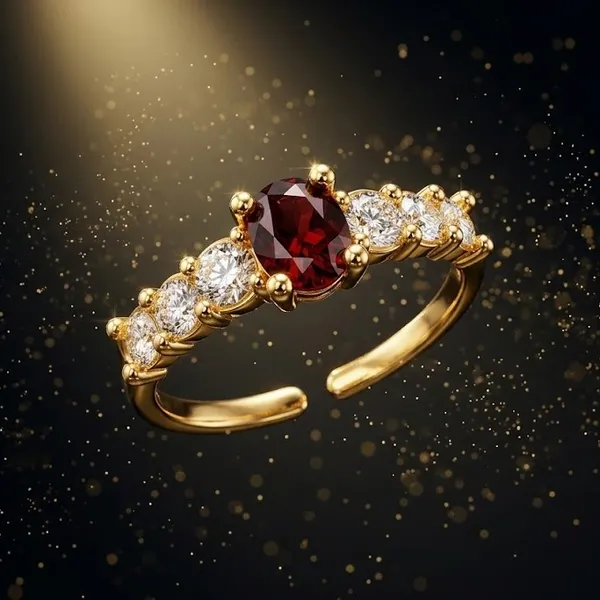 Yatiskar™_Adjustable_Ruby_Red_Stone_Gold-Plated_Ring_for_Women_and_Girls