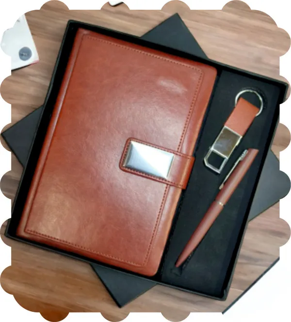 Brown_Metal_And_Leather_Gift_Sate_For_Corporate_Gifting,_Anniversaries_Set_Of_3