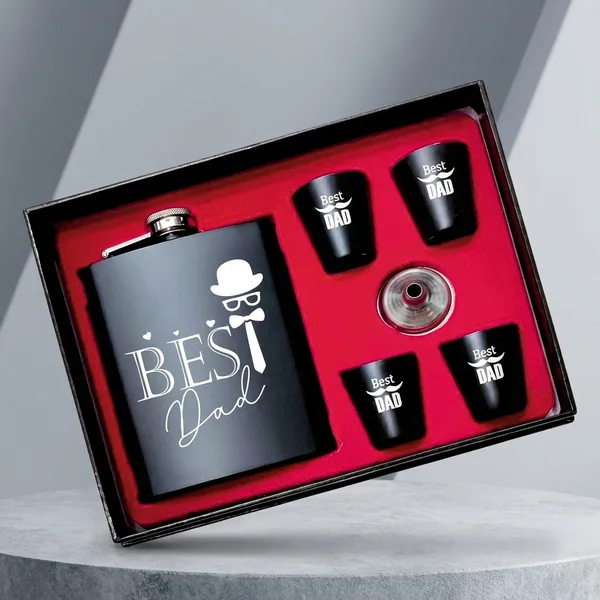 Black_Stainless_Steel_Hip_Flask_Set_For_Groomsmen,_Travel,_Men'S_Gifts_Set_Of_5