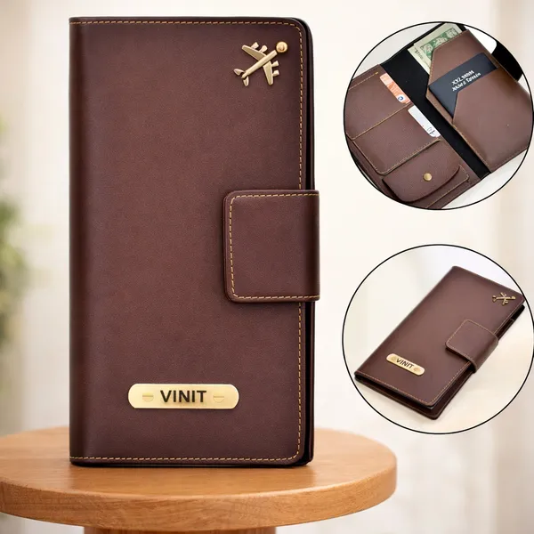 Brown_Acrylic_And_Plastic_Passport_Holder_For_Desk_Decor,_Family_Photos