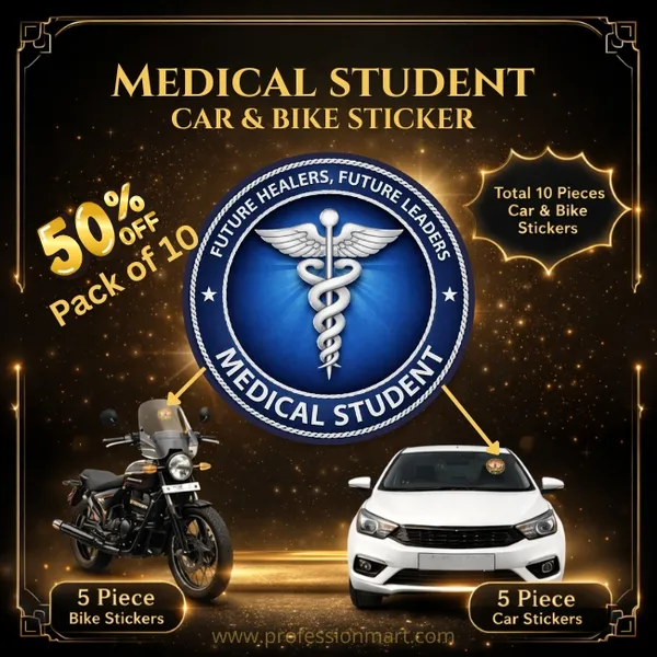 Medical_Student_Car_And_Bike_Sticker_Pack_-_Caduceus_Symbol_(Pack_of_10)