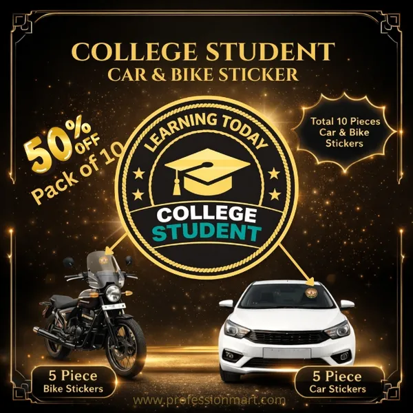 Learning_Today_College_Student_Car_And_Bike_PVC_Stickers_-_Pack_of_10_(Gold_And_Black_Design)