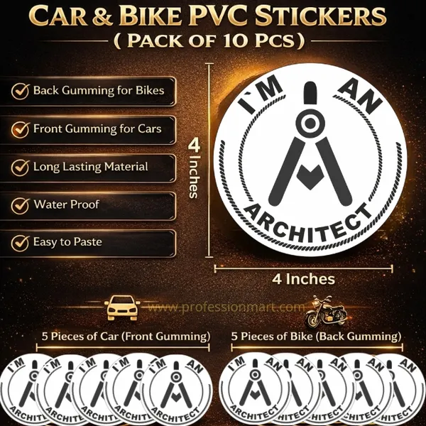 I'm_An_Architect_Profession_Pride_Car_And_Bike_Sticker_Pack_(10_Pieces)