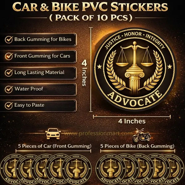 Advocate_Car_And_Bike_PVC_Stickers_-_Pack_of_10_(Justice_Honor_Integrity_Design)