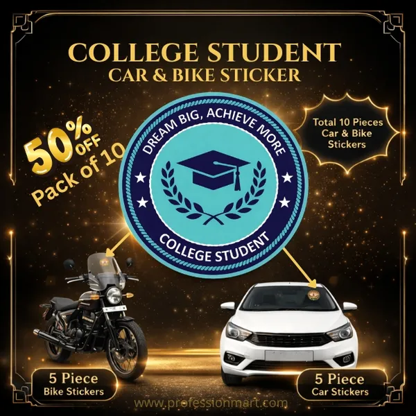 Professional_Pride_Car_And_Bike_PVC_Stickers_-_College_Student_Edition_(Pack_of_10)
