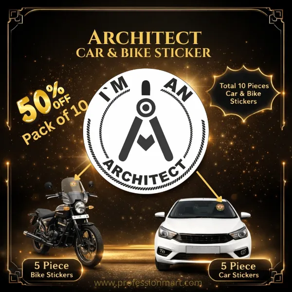 I'm_An_Architect_Profession_Pride_Car_And_Bike_Sticker_Pack_(10_Pieces)