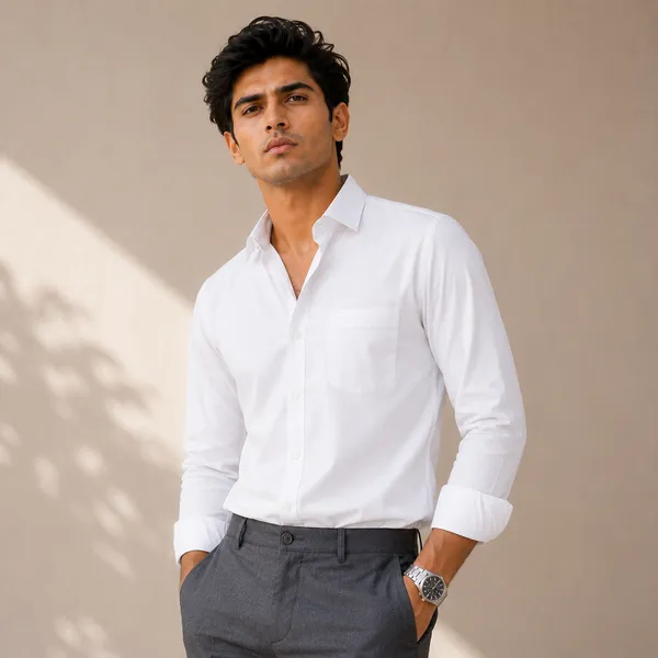 Mens_White_Full_Sleeve_Casual_Shirt