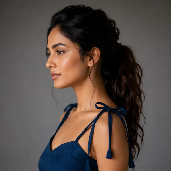 Sweetheart_Neck_Backless_Short_Kurti_Blue