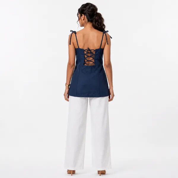 Sweetheart_Neck_Backless_Short_Kurti_Blue