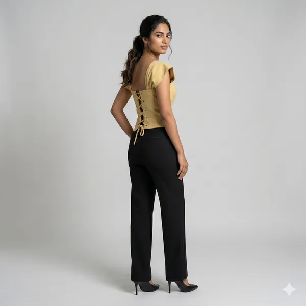 Corset_Top_Off_Shoulder_With_Flared_Sleeves_And_Lace_Up_Back_Yellow