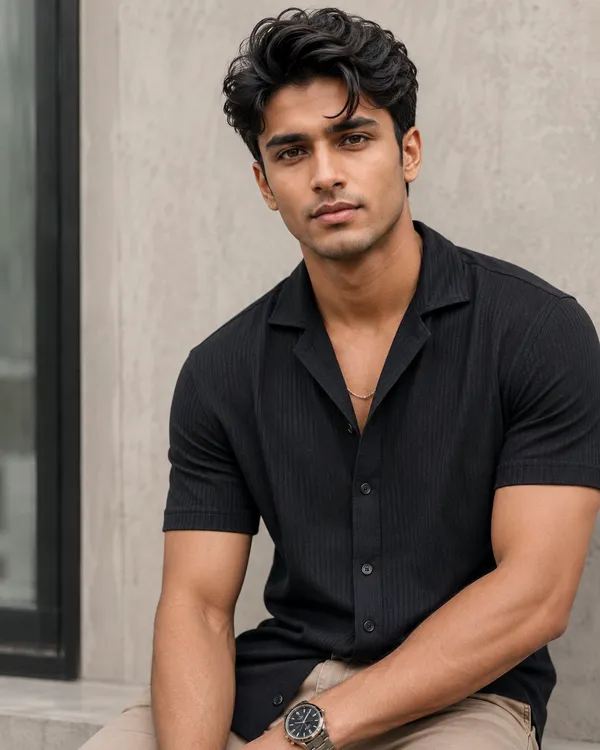 Mens_Navy_Blue_Half_Sleeve_Casual_Shirt