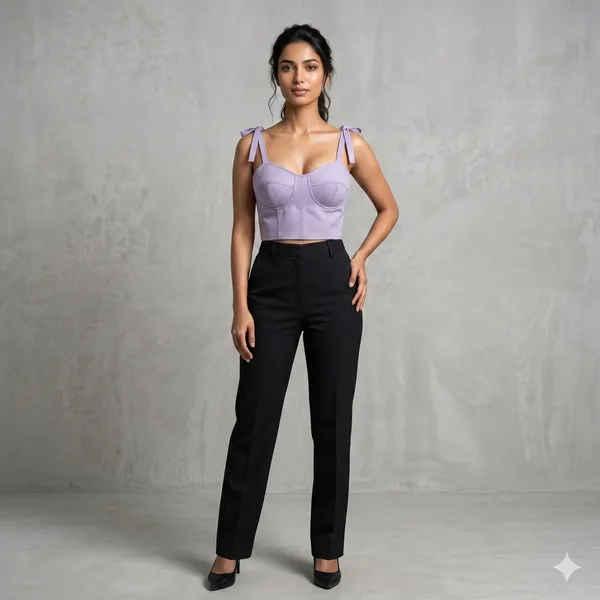 Push_Up_Bustier_Tank_Vest_Top_With_Back_Lace_Up