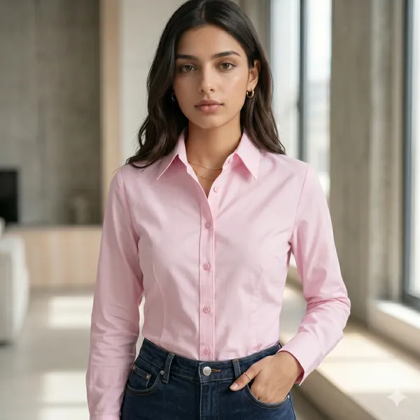 Womens_Full_Sleeve_Button_Down_Shirt_Pink