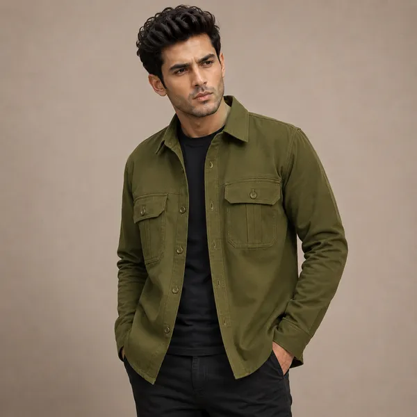 Casual_Mens_Jacket_Olive_Green