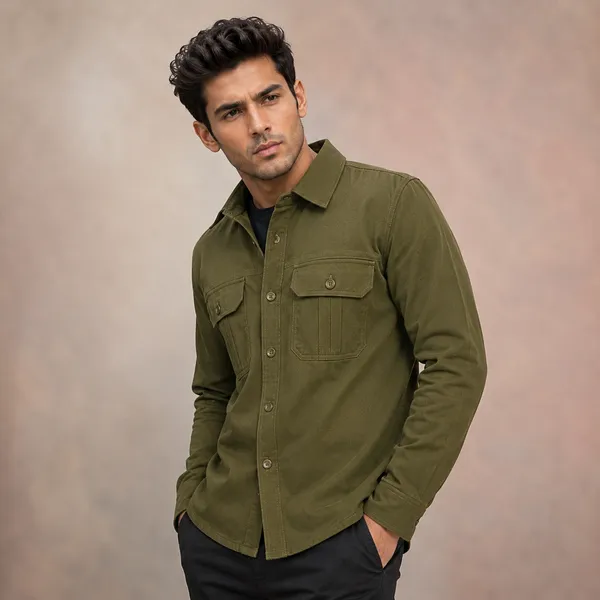 Casual_Mens_Jacket_Olive_Green
