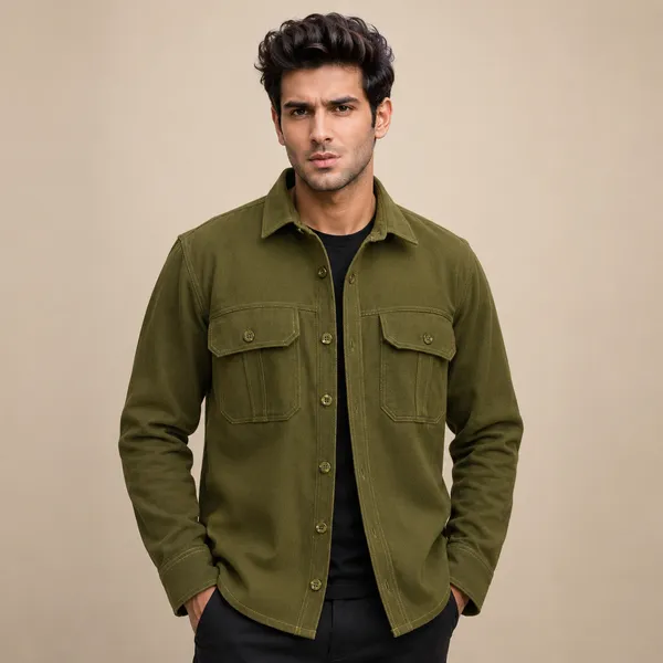 Casual_Mens_Jacket_Olive_Green