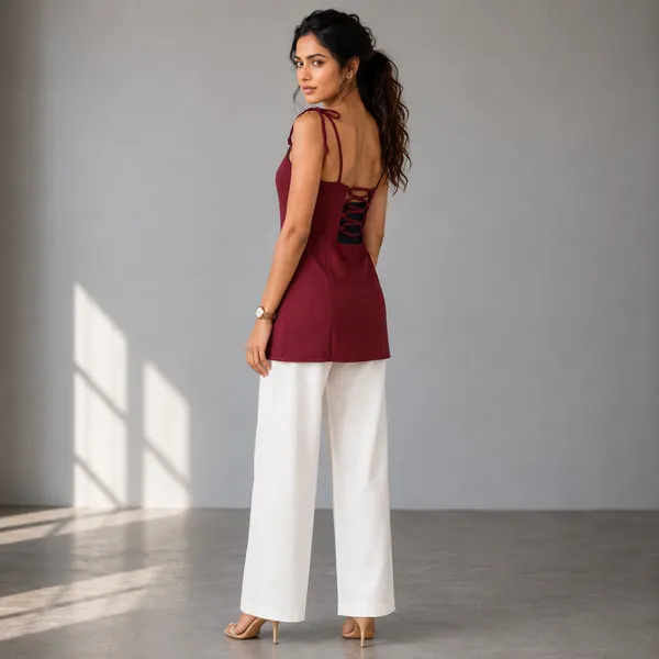 Sweetheart_Neck_Backless_Short_Kurti_Maroon